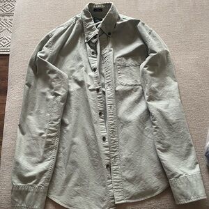 J. Crew Light Gray Casual Button-Down Shirt